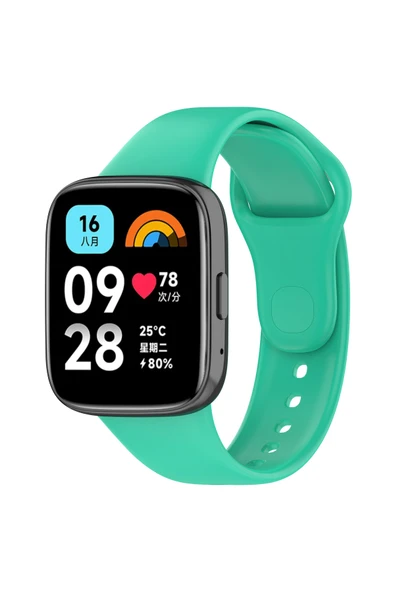 HEPTEKİLETİŞİM Xiaomi Redmi Watch 3 Active Silikon Kordon Delikli Metal Toka Tasarımlı (Klasik) ürün görseli 1