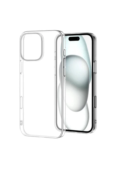 HEPTEKİLETİŞİM Apple iPhone 16 Pro Kılıf HPTK Droga Kapak-Şeffaf ürün görseli 1
