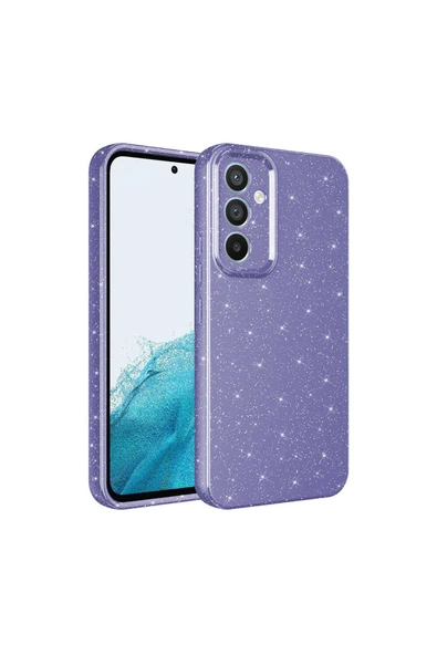 HEPTEKİLETİŞİM Samsung Galaxy S24 Kılıf Kamera Korumalı Simli Renkli Parlak Silikon Kapak (Koton) ürün görseli 1