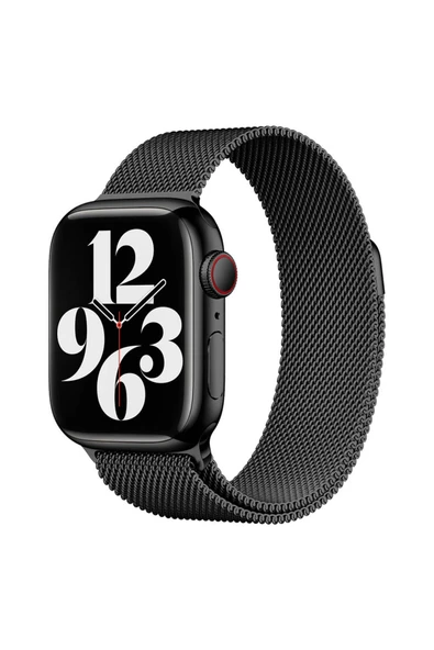 HEPTEKİLETİŞİM Apple Watch 2/3/4/5/6/7/8/9/se/nike 38mm 40mm 41mm Metal Kordon Tasarım (band-01) ürün görseli 1