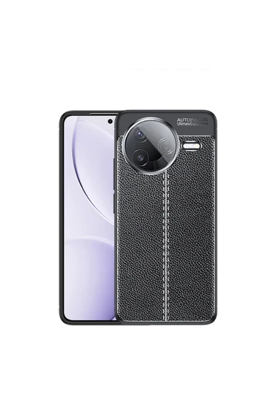 HEPTEKİLETİŞİM Xiaomi Poco F7 Pro Kılıf Deri Görünümlü Renk Atmayan Dayanaklı Silikon Kapak (NİSS) ürün görseli 1
