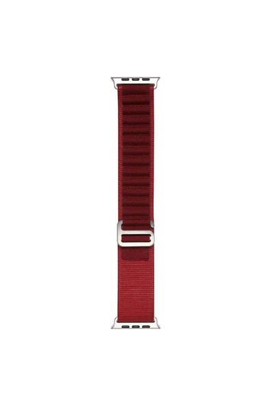HEPTEKİLETİŞİM Watch Ultra 49mm HPTK- Band-74 Hasır Kordon-Koyu Kırmızı ürün görseli 1