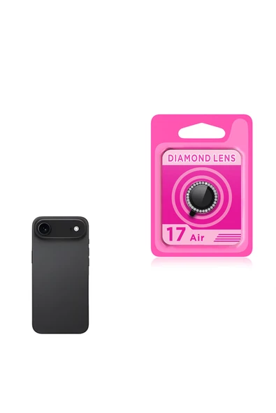 HEPTEKİLETİŞİM Apple iPhone 17 Air Kamera Lens Koruyucu Renkli Taşlı Tasarım Kolay Takma Aparatlı (CL-06) ürün görseli 1