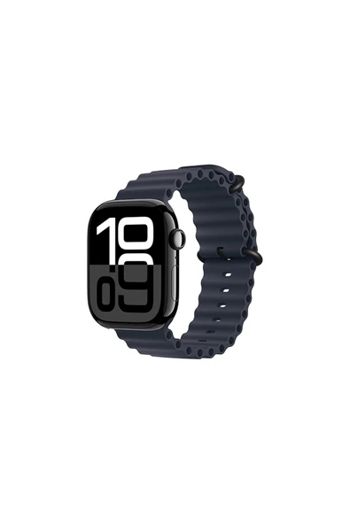 HEPTEKİLETİŞİM Apple Watch 10 46mm Silikon Kordon Tasarım (KRD-75) ürün görseli 1