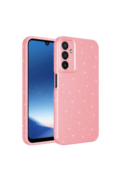 HEPTEKİLETİŞİM Samsung Galaxy A15 Kılıf Kamera Korumalı Simli Renkli Parlak Silikon Kapak (Koton) ürün görseli 1