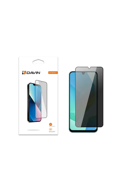 HEPTEKİLETİŞİM Samsung Galaxy A17 Temperli Cam Ekran Koruyucu Gizlilikli 9H Çizilmez Dayanıklı Full Kaplama HD ürün görseli 1