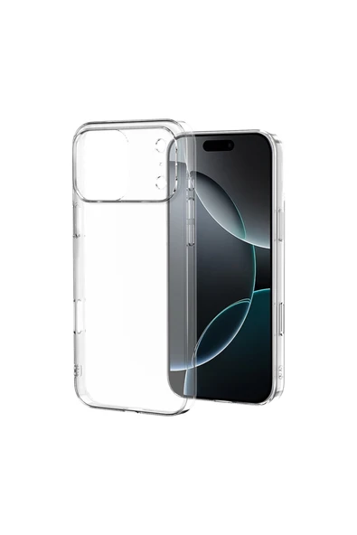 HEPTEKİLETİŞİM Apple iPhone 17 Pro Max Kılıf Şeffaf Kapak (DROGA) ürün görseli 1