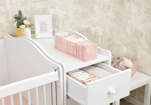 Baby Akordiyon Organizer Çekmece Düzenleyici Small (pembe) -04102 ürün görseli 1