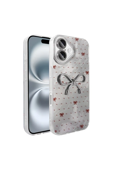 HEPTEKİLETİŞİM Apple iPhone 16 Plus Kılıf Kamera Korumalı Figürlü Silikon Kapak (PONTİ) ürün görseli 1