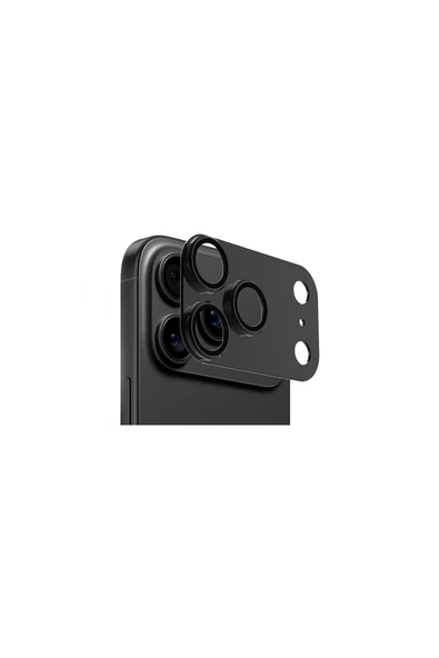 HEPTEKİLETİŞİM iPhone 17 Pro TKDW CL-20 Kamera Lens Koruyucu - Siyah ürün görseli 1