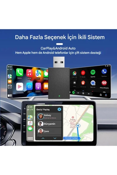 Kablosuz Android Auto/car Play Usb Dongle Cihazı - Resim 4
