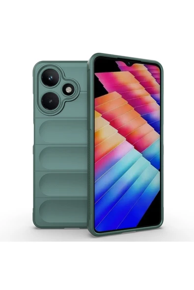 HEPTEKİLETİŞİM İnfinix Hot 30 Kılıf Esnek TPU Oyuklu Arka Yüzey Tasarımlı Silikon Kapak (Etnik) ürün görseli 1