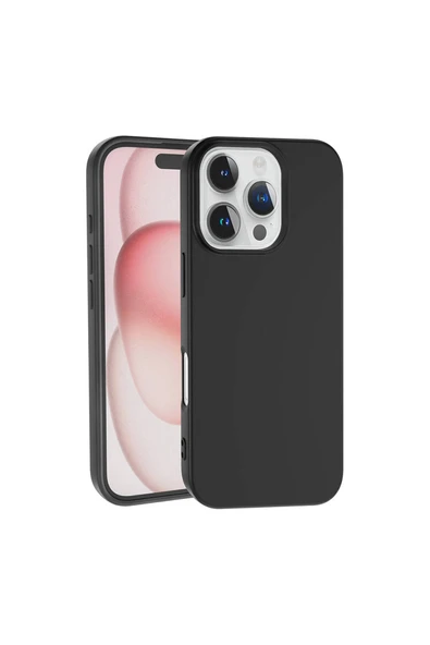 HEPTEKİLETİŞİM Apple iPhone 16 Pro Max Kılıf HPTK LSR Lansman Kapak-Siyah ürün görseli 1