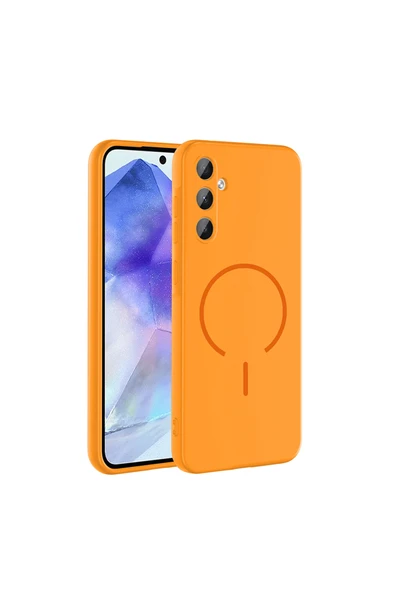 HEPTEKİLETİŞİM Samsung Galaxy A55 Kılıf M-Safe Manyetik Şarj Özellikli Darbe Emici Kamera Korumalı Kapak (META) ürün görseli 1