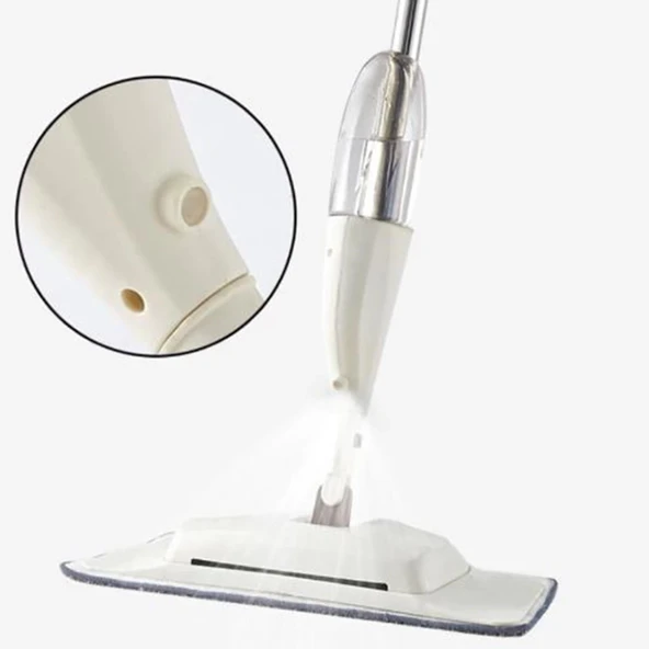 Pratik 360 Derece Dönen Ergonomik Sihirli Su Hazneli Spreyli Mop Paspas ürün görseli 1