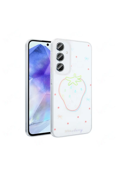 HEPTEKİLETİŞİM Samsung Galaxy A55 Kılıf Şeffaf Figürlü Sert Kapak (FOLKS) ürün görseli 1