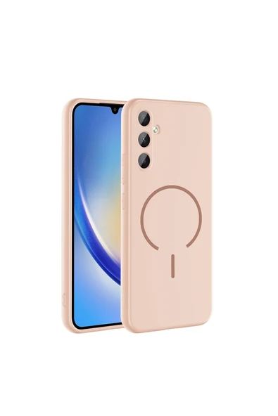 HEPTEKİLETİŞİM Samsung Galaxy A24 Kılıf M-safe Şarj Özellikli Meta Kapak (META) ürün görseli 1