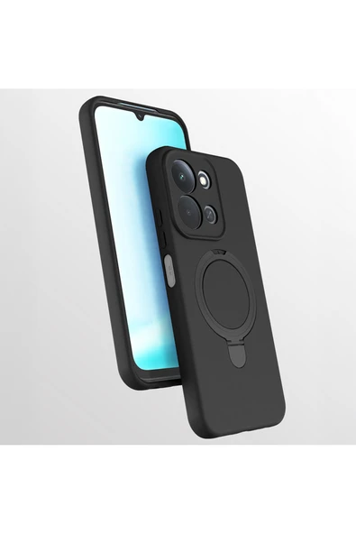 HEPTEKİLETİŞİM Xiaomi Redmi 15C Kılıf M-safe Şarj Özellikli Standlı Kapak (SAMARA) ürün görseli 1