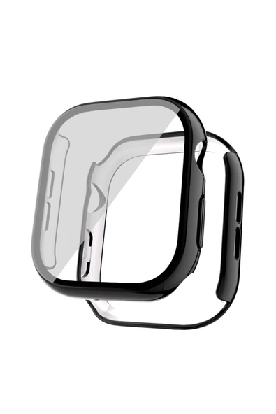 HEPTEKİLETİŞİM Apple Watch 10 42mm Sert PC Kasa Electroplatink Çerçeveli Ekran Koruyucu (Gard 36) ürün görseli 1