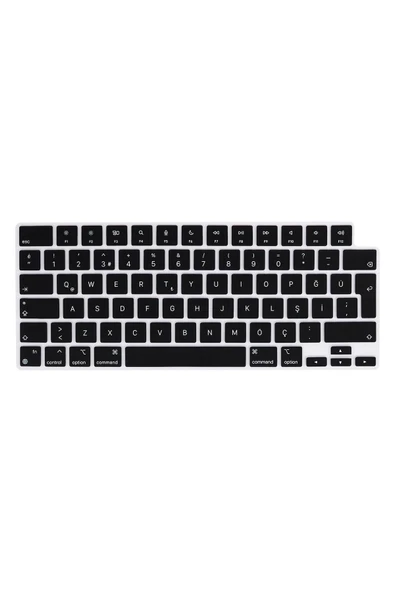 HEPTEKİLETİŞİM Macbook Pro 16 M1 2021 A2485 - M2 2023 A2780 Uyumlu Klavye Koruyucu Türkçe Q Silikon Ped 16.2" ürün görseli 1