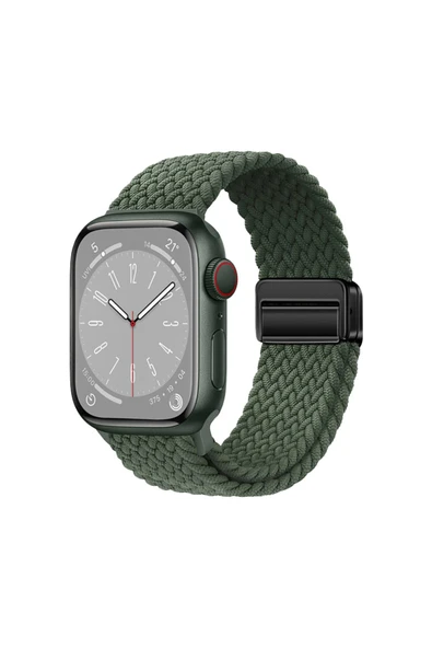 HEPTEKİLETİŞİM Apple Watch 2/3/4/5/6/7/8/se/nike 38mm Örgü Tasarımlı Hasır Kordon (krd-134) ürün görseli 1