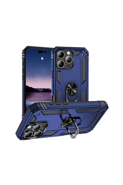 HEPTEKİLETİŞİM Apple iPhone 16 Pro Max Kılıf HPTK Vega Kapak-Mavi ürün görseli 1