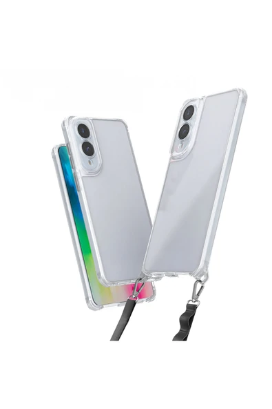 HEPTEKİLETİŞİM Galaxy S25 Edge Kılıf Airbagli Takılabilir Askı Aparatlı Silikon Kapak (Snap) ürün görseli 1