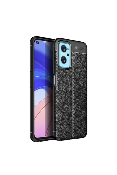 HEPTEKİLETİŞİM Oppo A76 Kılıf Deri Görünümlü Renk Atmayan Dayanaklı Silikon Kapak (niss) ürün görseli 1