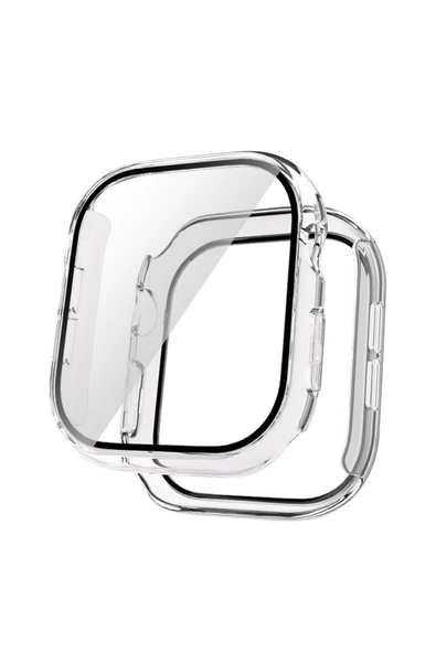 HEPTEKİLETİŞİM Apple Watch 10 42mm Sert PC Kasa Electroplatink Çerçeveli Ekran Koruyucu (Gard 36) ürün görseli 1