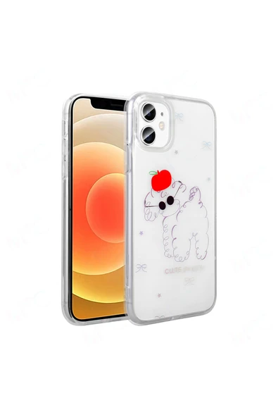 HEPTEKİLETİŞİM Apple iPhone 11 Kılıf Şeffaf Figürlü Sert Kapak (FOLKS) ürün görseli 1