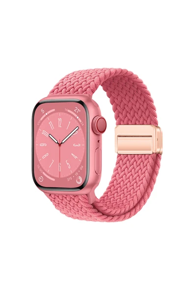 HEPTEKİLETİŞİM Apple Watch 2/3/4/5/6/7/8/se/nike 40mm Örgü Tasarımlı Hasır Kordon (krd-134) ürün görseli 1