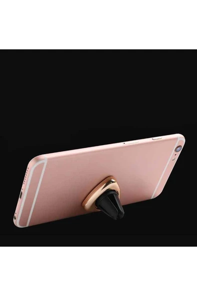 HEPTEKİLETİŞİM Araç Telefon Tutucu Turuncu Vakumlu (Magnetic Air Vent) ürün görseli 1