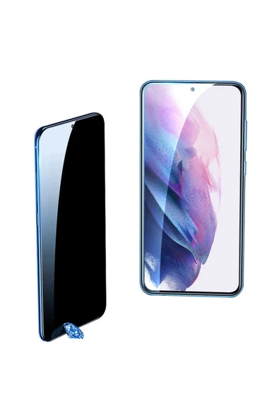 HEPTEKİLETİŞİM Samsung Galaxy S21 Plus Ekran Koruyucu Tam Kaplayan Ultra Korumalı Kavisli (dias) Siyah ürün görseli 1
