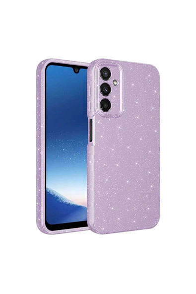 HEPTEKİLETİŞİM Samsung Galaxy A15 Kılıf Kamera Korumalı Simli Renkli Parlak Silikon Kapak (Koton) ürün görseli 1