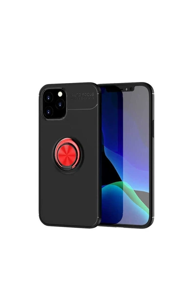 HEPTEKİLETİŞİM Iphone 12 Pro Kılıf Kamera Çıkıntılı Renkli Yüzüklü Standlı Mıknatıslı Kapak (RAVEL) ürün görseli 1