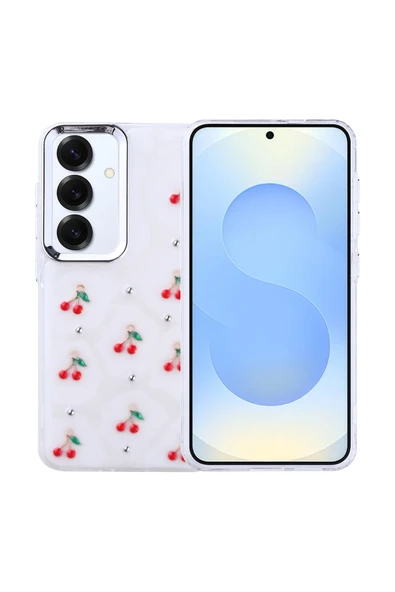 HEPTEKİLETİŞİM Samsung Galaxy S25 Plus Kılıf Airbag Tasarımlı Simli Şeffaf Kapak (Kutup) ürün görseli 1