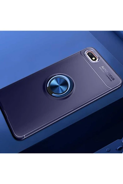 HEPTEKİLETİŞİM Huawei Y5 2018 Kılıf Kamera Çıkıntılı Renkli Yüzüklü Standlı Mıknatıslı Kapak (ravel) ürün görseli 1