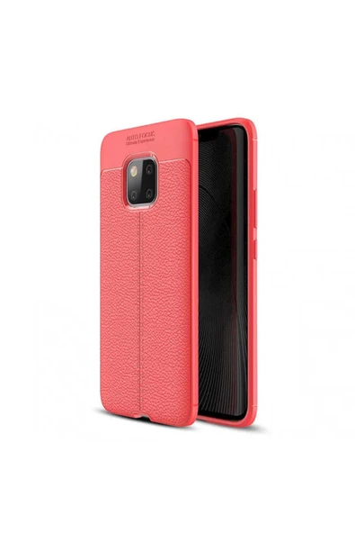 HEPTEKİLETİŞİM Huawei Mate 20 Pro Kılıf Deri Görünümlü Renk Atmayan Dayanaklı Silikon Kapak (niss) ürün görseli 1