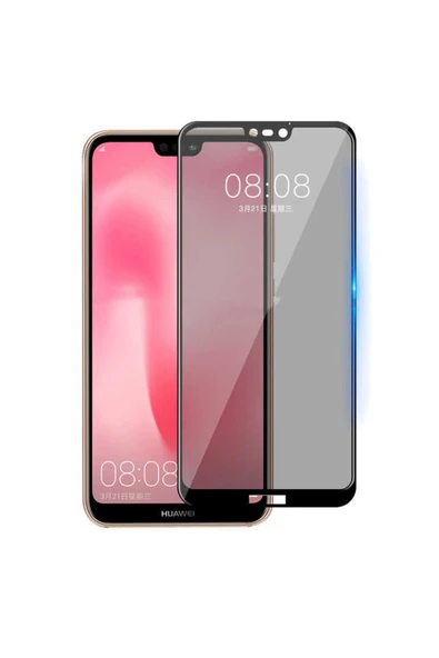 HEPTEKİLETİŞİM Huawei P20 Lite Hayalet Ekran Koruyucu Tam Kaplayan Ultra Korumalı (d-5d-privacy) Siyah ürün görseli 1