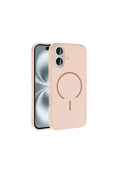 HEPTEKİLETİŞİM iPhone 16 Kılıf M-safe Şarj Özellikli Meta Kapak (META) ürün görseli 1