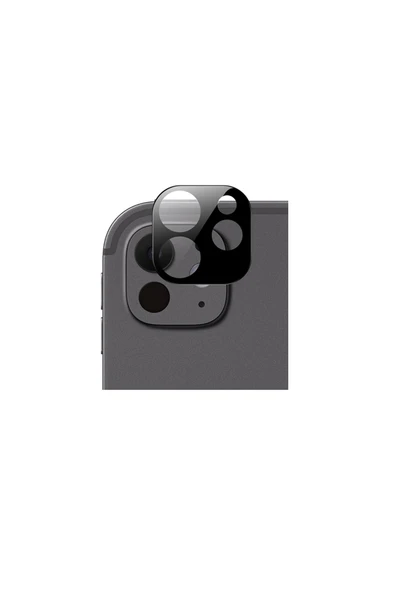 HEPTEKİLETİŞİM Apple iPad Pro 11 2024 Kamera Lens Koruyucu Siyah Çerçeveli Korunaklı (3D K.C) ürün görseli 1