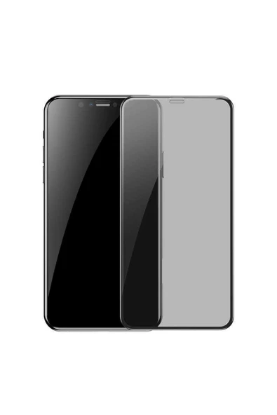 HEPTEKİLETİŞİM Apple Iphone X Hayalet Ekran Koruyucu Tam Kaplayan Ultra Korumalı (d-5d-privacy) Siyah ürün görseli 1