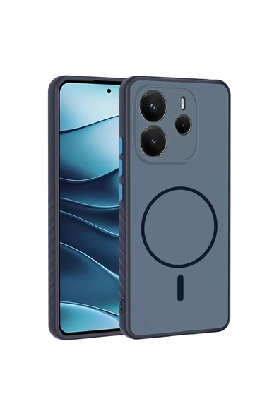 HEPTEKİLETİŞİM Xiaomi Redmi Note 14 4G Kılıf M-safe Şarj Destekli Kamera Korumalı Darbe Emici Kapak (tea) ürün görseli 1