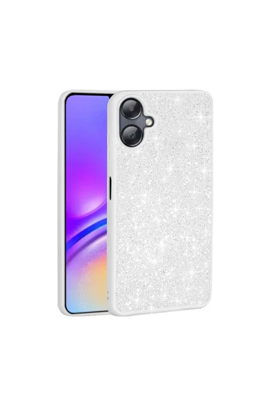 HEPTEKİLETİŞİM Samsung Galaxy A06 Kılıf Parlak Taşlı Tasarım Kamera Yükseltili Korumalı Kapak (Pırlanta) ürün görseli 1