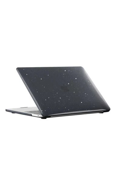HEPTEKİLETİŞİM Apple Macbook 13.6' Air M3 A3113 Kılıf 360 Tam Korumalı Simli Kapak (MS-ALLSTAR) ürün görseli 1