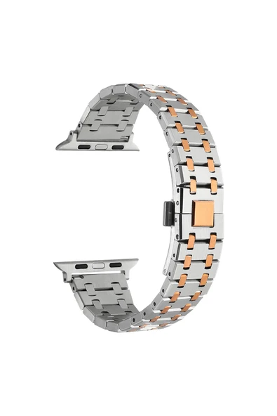 HEPTEKİLETİŞİM Apple Watch 2/3/4/5/6/7/8/9/se/nike 38mm 40mm 41mm Metal Kordon (KRD-83) ürün görseli 1