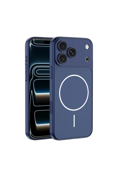 HEPTEKİLETİŞİM Apple iPhone 17 Pro Kılıf M-Safe Şarj Özellikli Kamera Korumalı Kapak (SPARK) ürün görseli 1