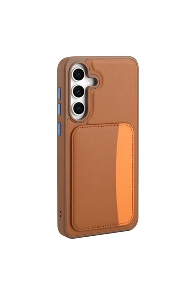 HEPTEKİLETİŞİM Samsung Galaxy S25 FE Kılıf Kartlıklı Silikon Kapak (X-Kart) ürün görseli 1