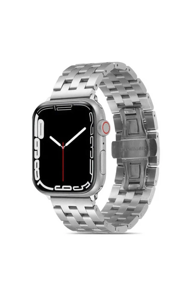 HEPTEKİLETİŞİM Watch 38mm Uyumlu KRD-20 Metal HPTK Kordon-Gümüş ürün görseli 1
