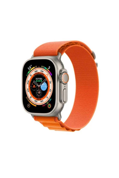 HEPTEKİLETİŞİM Watch 38mm Uyumlu KRD-74 Hasır HPTK Kordon-Turuncu ürün görseli 1
